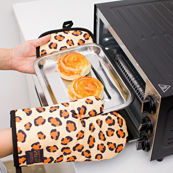 Polyester Printing Microwave Oven Gloves