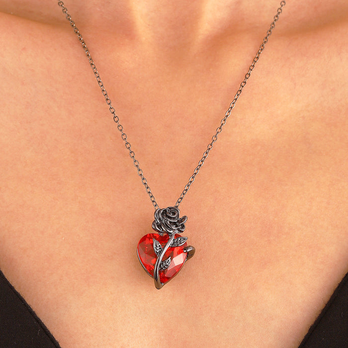 Punk Rose Love Necklace