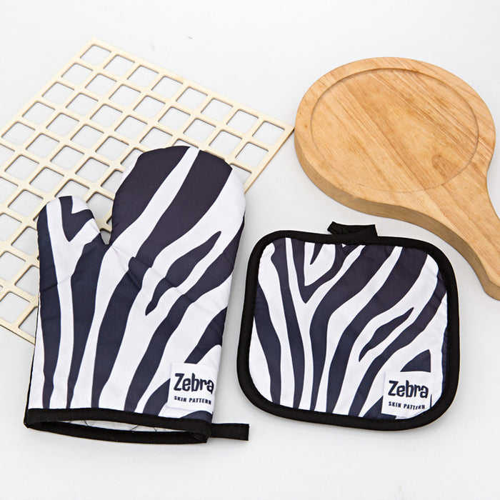 Polyester Printing Microwave Oven Gloves