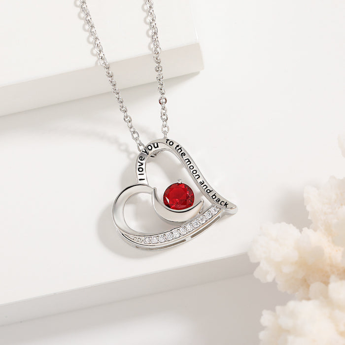 Love Necklace With Rhinestones