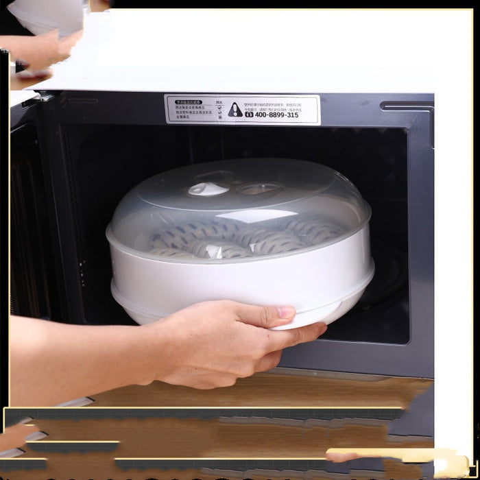 Special steamer for microwave oven