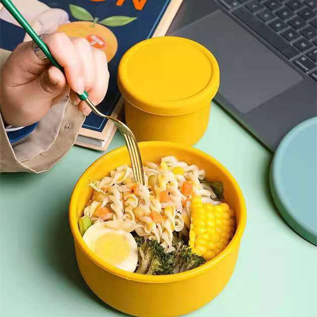 Round Microwave Silicone Lunch Box